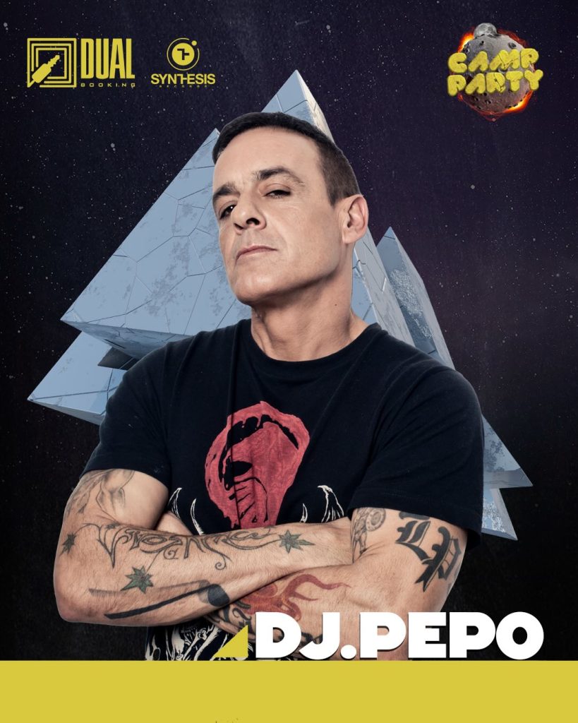 Cartel de DJ Pepo para Camp Party 2026